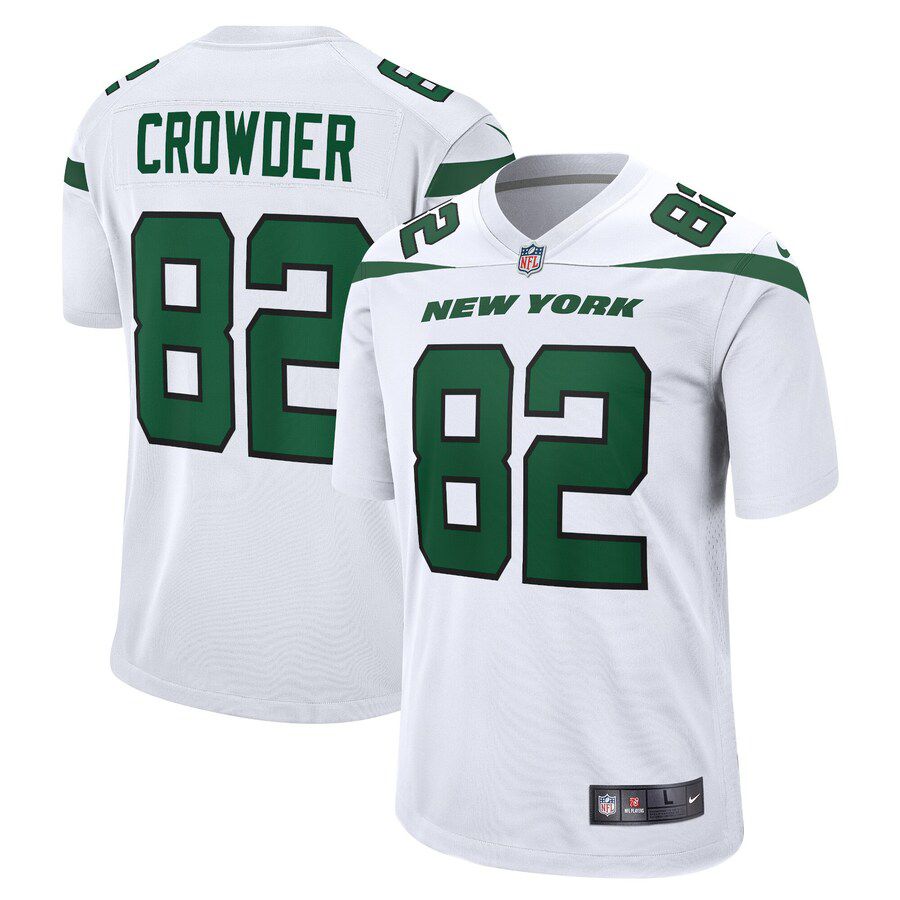Men New York Jets #82 Jamison Crowder Nike White Game NFL Jersey->new york jets->NFL Jersey